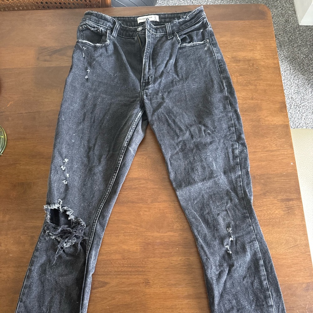 Abercrombie & Fitch Black High-Rise Skinny Jeans